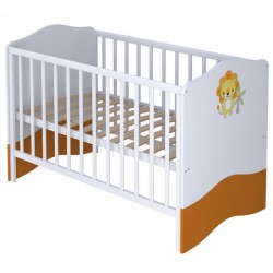 Комната для новорожденного Polini Basic Джунгли, 2 предмета: кроватка трансформер+комод