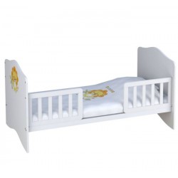 Комната для новорожденного Polini Basic Джунгли, 2 предмета: кроватка трансформер+комод