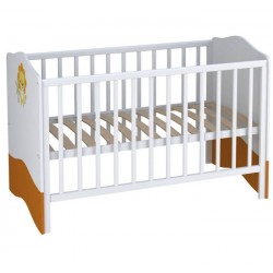 Детская комната для новорождённого Polini Basic Джунгли, 3 предмета: кроватка+комод+шкаф двухсекционный