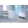 Комната для новорожденного Polini Basic Монстрики, 3 предмета: кроватка-трансформер+комод+рамка