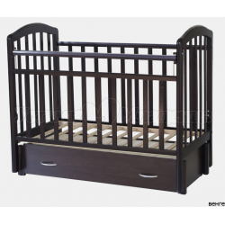 Детская кроватка для новорожденного Антел Алита 6  продольный  маятник + закрытый ящик