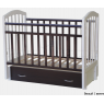 Детская кроватка для новорожденного Антел Алита 6  продольный  маятник + закрытый ящик