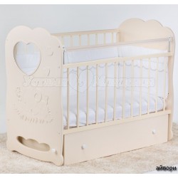 Детская кроватка для новорождённого поперечный маятник Островок уюта Слонёнок