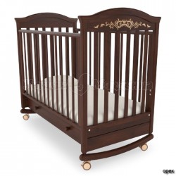 Кроватка для новорожденного Гандылян Даниэль Люкс (качалка + колёса + ящик)