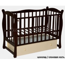 Кроватка для новорожденного Антел "Северянка 2" 1 (поперечный маятник+закрытый ящик)