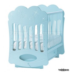 Детская кроватка для новорожденного поперечный маятник Лель Кубаньлесстрой Baby Sleep-1 (облачко) БИ 43.2
