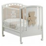 Детская кроватка для новорожденного на колёсах с ящиком Mibb New Soft Bianco