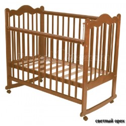Детская кроватка для новорожденного Счастливый малыш Дюймовочка (на колёсиках)