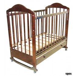 Кроватка для новорожденного Мой малыш 07 качалка + колёса + ящик