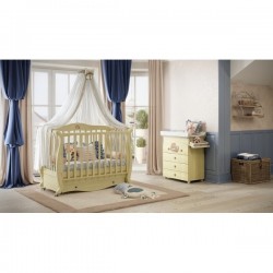 Кроватка для новорожденного Baby Italia Andrea VIP продольный маятник с ящиком