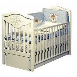 Кроватка для новорожденного Baby Italia Gioco LUX продольный маятник + ящик