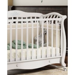 Детская кроватка Baby Italia Andrea VIP LUX колёса + качалка + ящик
