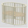 Детская круглая (овальная) кроватка для новорожденного Ведрусс Оливия