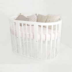 Детская круглая кроватка для новорожденного трансформер EllipseBed 6 в 1