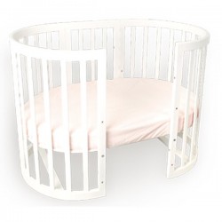 Детская круглая кроватка для новорожденного трансформер EllipseBed 6 в 1