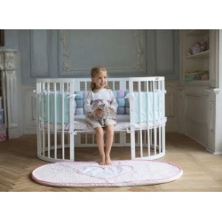 Детская круглая кроватка для новорожденного ComfortBaby SmartGrow 7 в 1