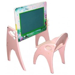 Набор детской мебели Интехпроект День-Ночь парта-мольберт-стульчик