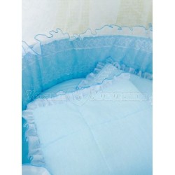 Комплект универсальный для круглой и овальной кроватки Incanto Нежность (12 предметов) сатин