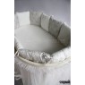 Универсальный комплект для круглой и овальной кроватки Эстель (6 предметов) сатин