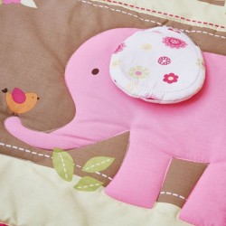 Комплект для детской кроватки 7 предметов Giovanni Pink ZOO (серия Shapito)