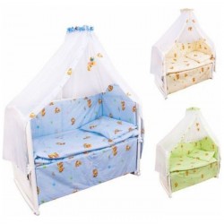 Комплект в кроватку для новорожденного Крошкин дом Тики Там, 7 предметов