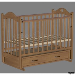 Детская кроватка для новорожденного Ведрусс Лана-3 поперечный маятник + закрытый ящик