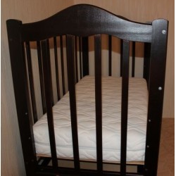 Детская кроватка для новорожденного Ведрусс Кира-4 поперечный маятник + закрытый ящик