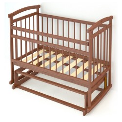 Детская кроватка для новорожденного Бэби Бум Алёнка-2  поперечный маятник + качалка