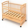 Детская кроватка для новорожденного Бэби Бум Алёнка-1 колёса + качалка + ящик