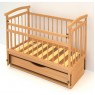 Детская кроватка для новорожденного Бэби Бум Алёнка-4  продольный  маятник + закрытый ящик