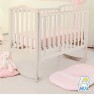 Кроватка для новорожденного Лель - Кубаньлесстрой Жасмин АБ 19.0 качалка + колёса