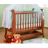 Кроватка для новорожденного Лель - Кубаньлесстрой Лаванда АБ 21.1 колёса + ящик