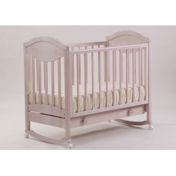 Кроватка для новорожденного Лель - Кубаньлесстрой  Камелия АБ 23.1 качалка + колёса + ящик