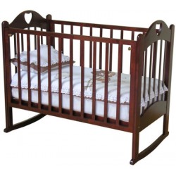 Кроватка для новорожденного Можга Красная звезда Любаша С635 качалка + колёсики