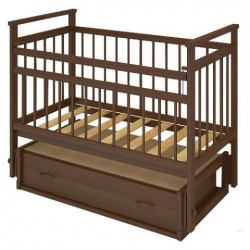 Детская кроватка для новорожденного Бэби Бум Ольга-2 поперечный маятник + закрытый ящик