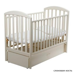 Детская кроватка для новорожденного-маятник Papaloni Джованни 125x65 см (Папалони)