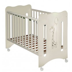 Детская кроватка для новорожденного на колёсиках Laluca Руслана (Жирафик) Можгинский лесокомбинат