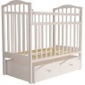 Детская кроватка для новорожденного Агат Золушка-7 с поперечным маятником и ящиками