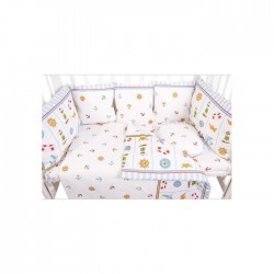 Бортики подушки в кроватку для новорожденных Сонный гномик Маяк из 10 подушек