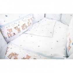 Подушки бортики в детскую кроватку Сонный гномик Оленята из 10 подушек