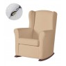 Кресло-качалка с Relax-системой Micuna Wing/Nanny Chocolate Кожаная обивка