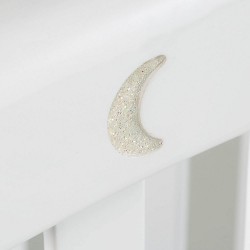 Кроватка 120x60 Micuna White Moon Relax с кристаллами Swarovski