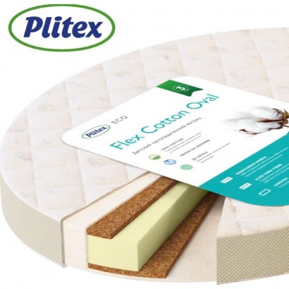 Овальный матрас Plitex Flex Cotton Oval