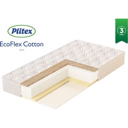 Детский матрас Plitex EcoFlex Cotton 120*60 см