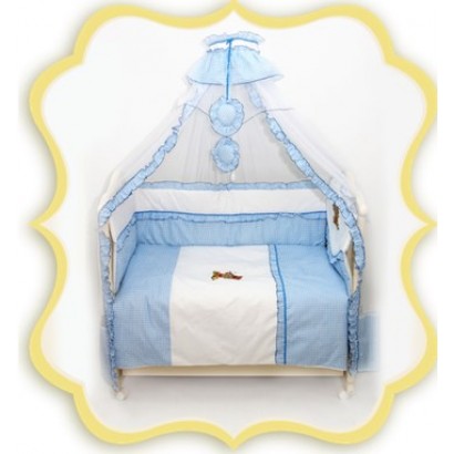 Комплект в детскую кроватку 7 предметов Bombus (Топтыжка) «Юленька»