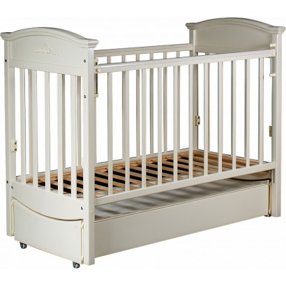 Детская кроватка для новорожденного Наполеон VIP (маятник продольный) 120x60 см