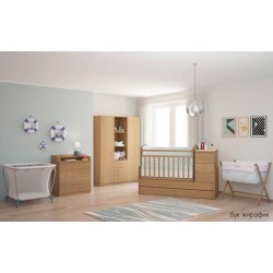 Детская комната для малыша Фея 2 предмета: кровать трансформер маятник 2150 + комод 1580