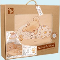 Комплект в кроватку для новорождённого Золотой гусь "Mika - Сатин", 7 предметов