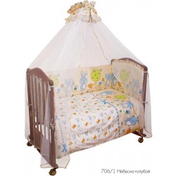 Набор для детской кроватки Сонный гномик Акварель из 7 предметов