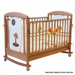 Детская кроватка для новорожденного-качалка 125x65 Papaloni Vitalia (Папалони)
